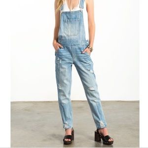 Sans Souci Distressed Overalls
